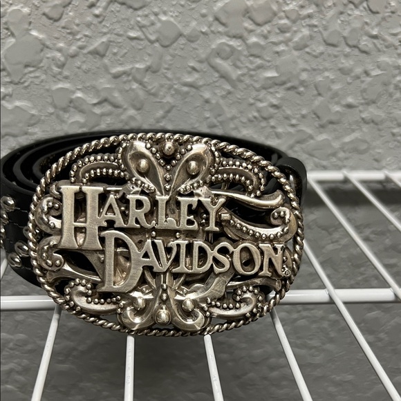 Harley-Davidson. Ornate Silver Buckle - Picture 1 of 1
